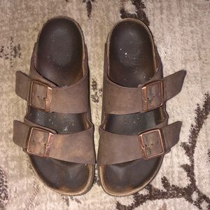Brown classic Birkenstocks